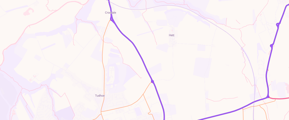 Map showing the location of Barmoor Service Station