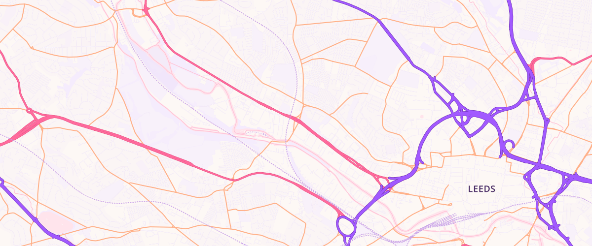 Map showing the location of Mfg Kirkstall