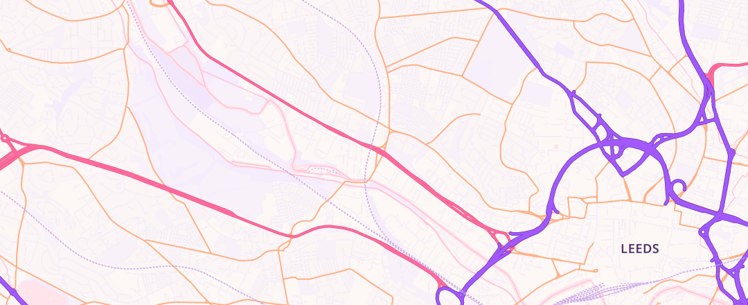 Map showing Leeds Motor Company Ltd, Leeds