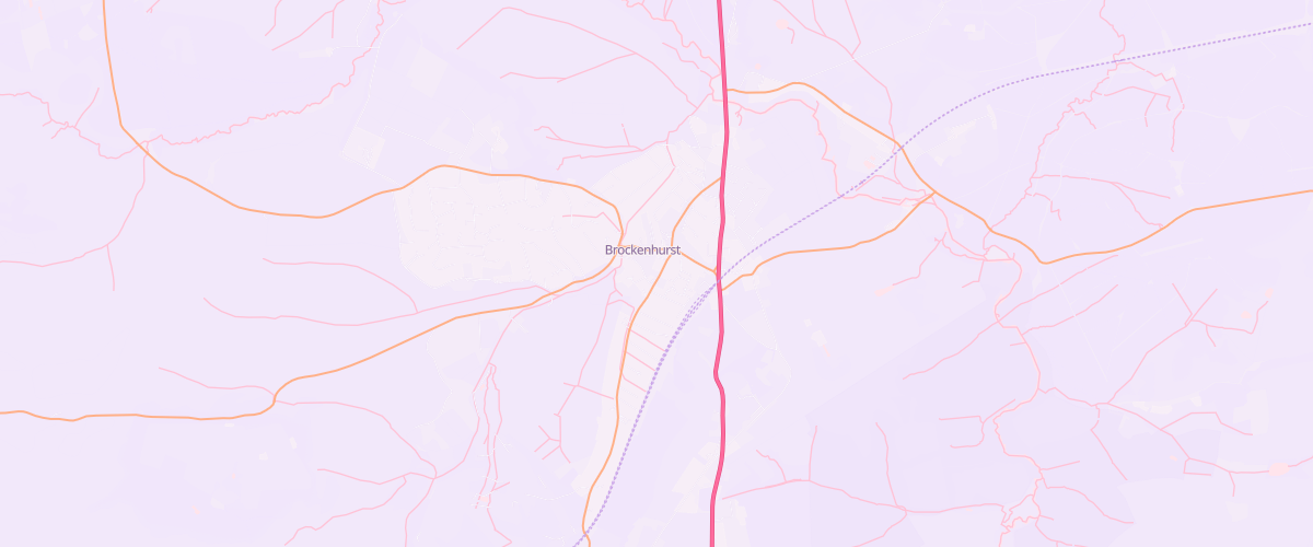 Map showing the location of Gates Of Brockenhurst