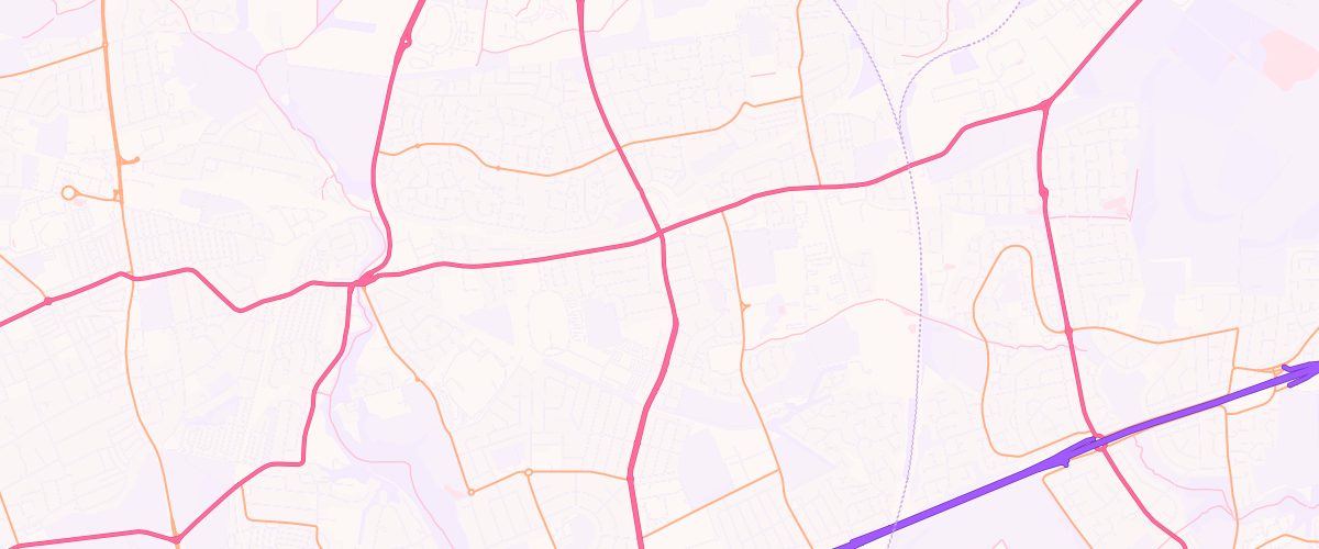 Map showing the location of Benton Rd Esso Express