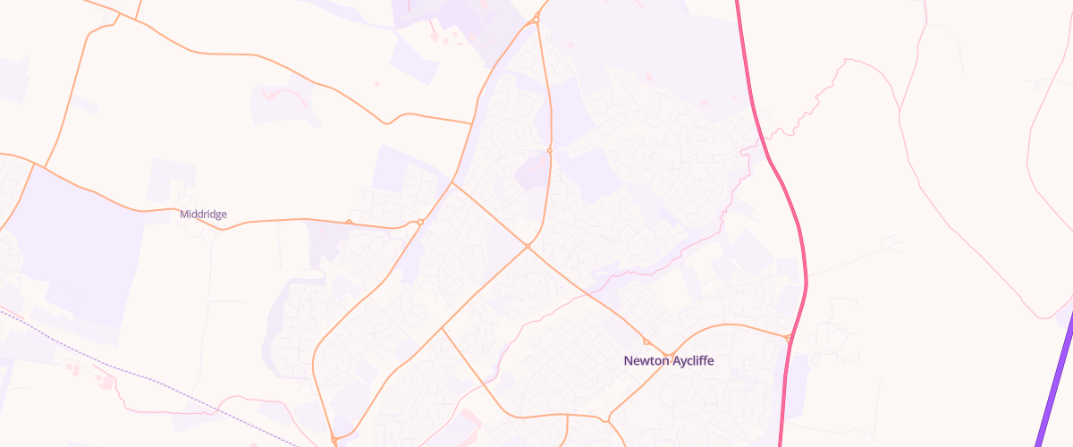 Map showing the location of Woodham Services