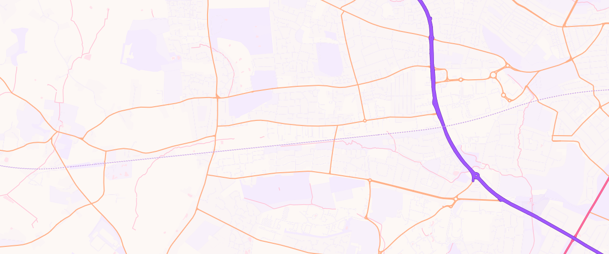 Map showing the location of Cromwell Garage