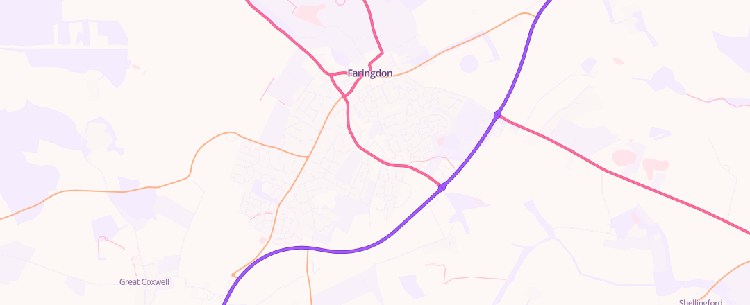 Map showing Nash Motor Vehicle Services Ltd, Faringdon