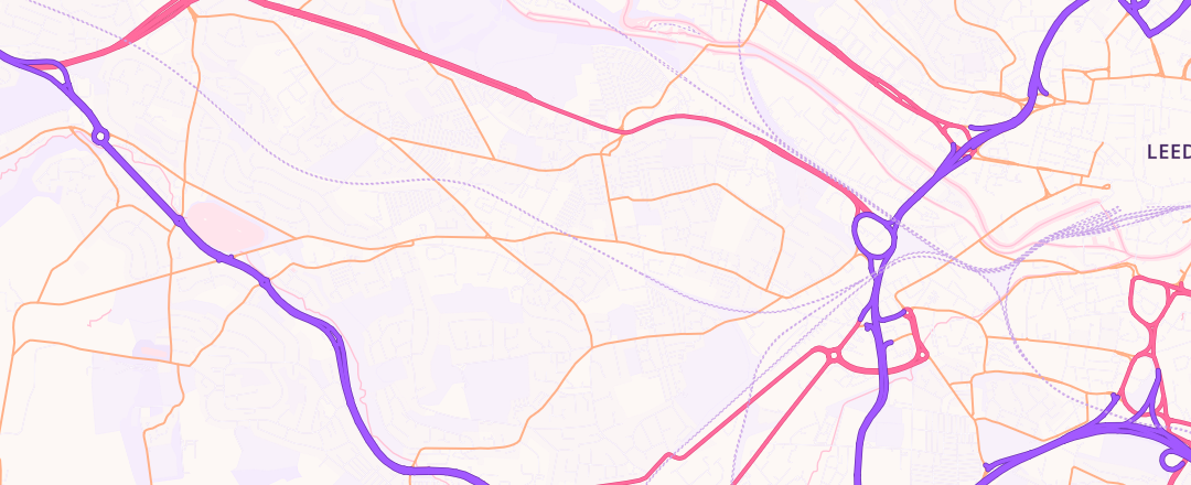 Map showing Tong Road Motors Ltd, Leeds