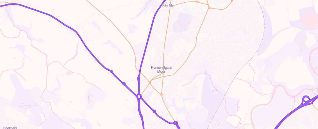 Map showing Maddison Autos Ltd, Durham