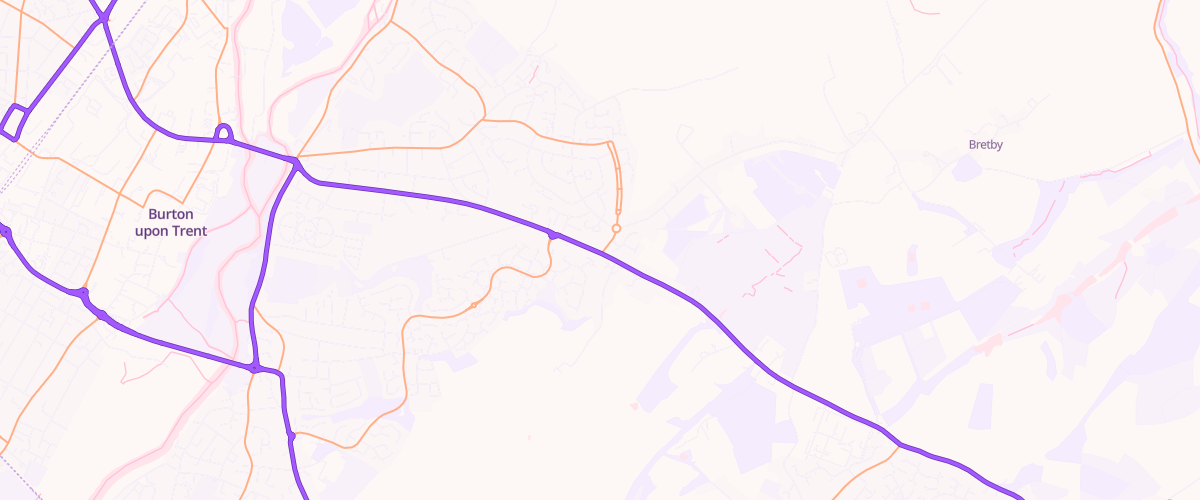 Map showing the location of Burton