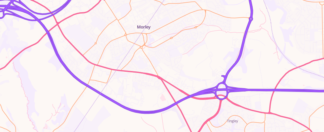 Map showing Morley Vehicle Repairs Limited, Leeds