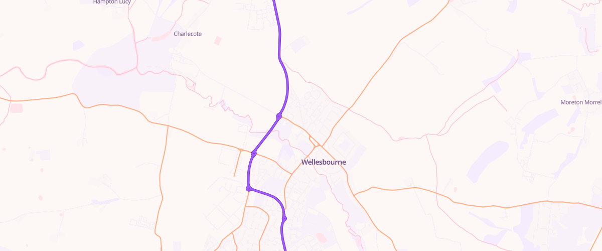 Map showing the location of Warwick Road Service Station