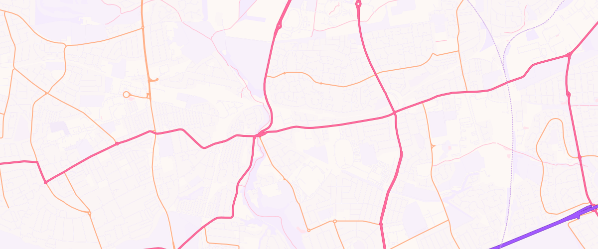 Map showing the location of Asda South Gosforth Express