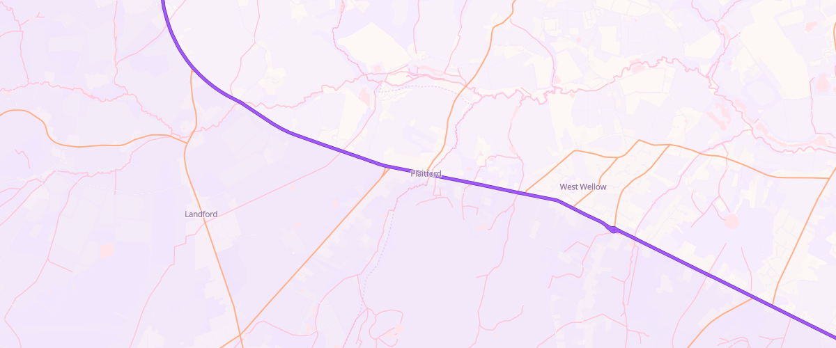 Map showing the location of Mfg Landford