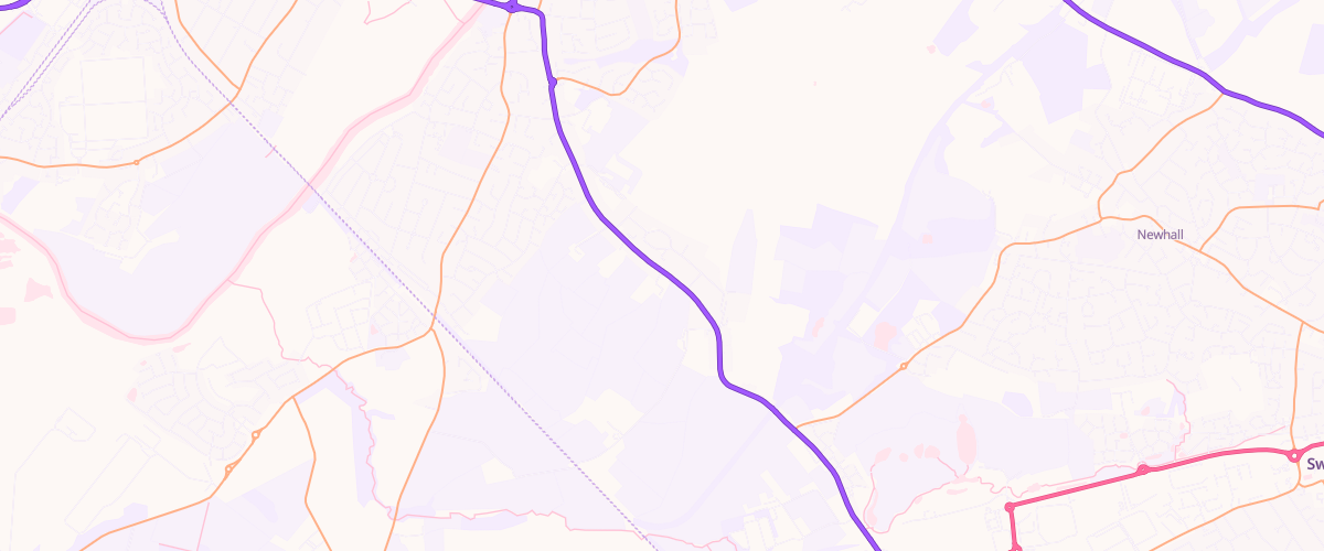 Map showing the location of Mfg Burton On Trent