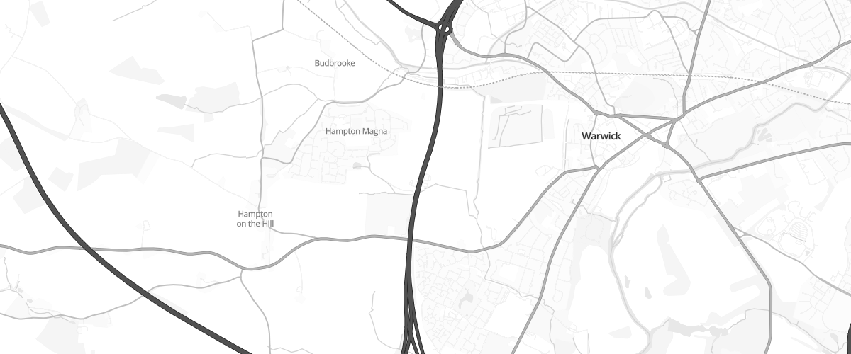 Map showing the location of Budbrooke South Sf Connect
