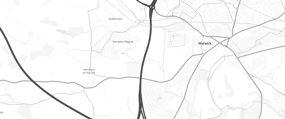 Map showing the location of Budbrooke North Connect