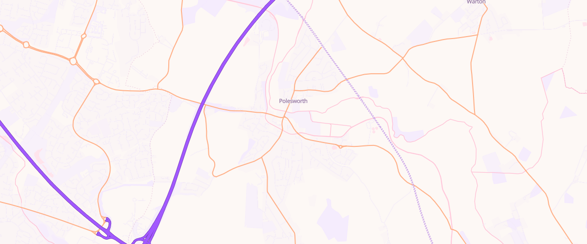 Map showing the location of Polesworth Garage Ltd