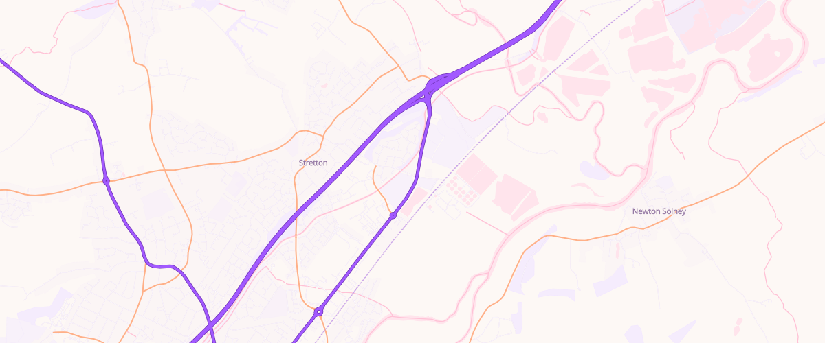 Map showing the location of Asda Javelin Express Petrol