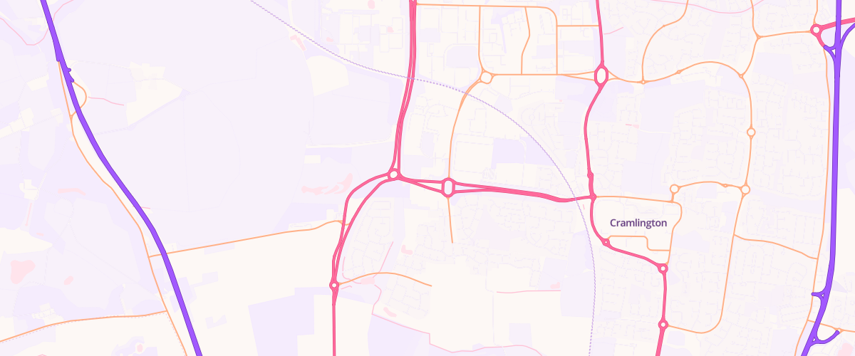 Map showing the location of Magpie Filling Station