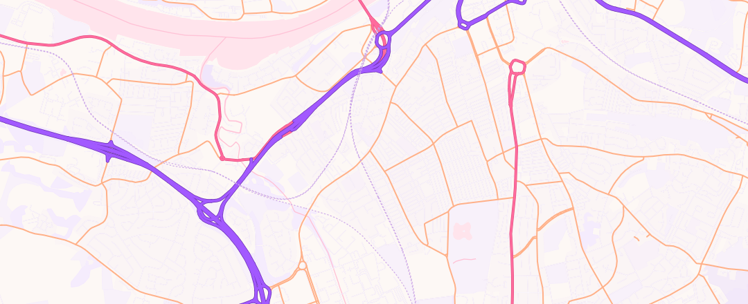 Map showing Gateshead Mot Centre, Gateshead