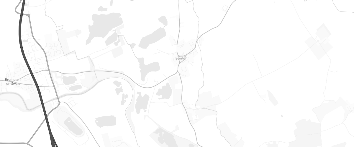 Map showing the location of Scorton Services