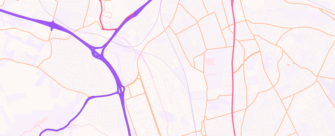 Map showing Belle Vue Motors Ltd, Gateshead