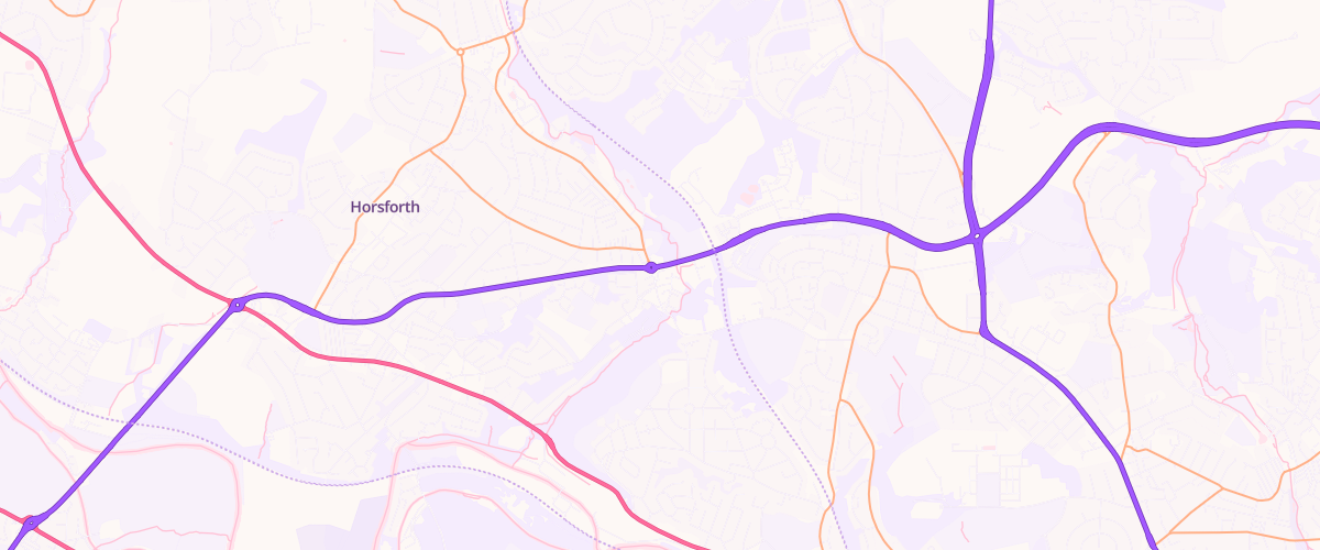 Map showing the location of Shell Horsforth