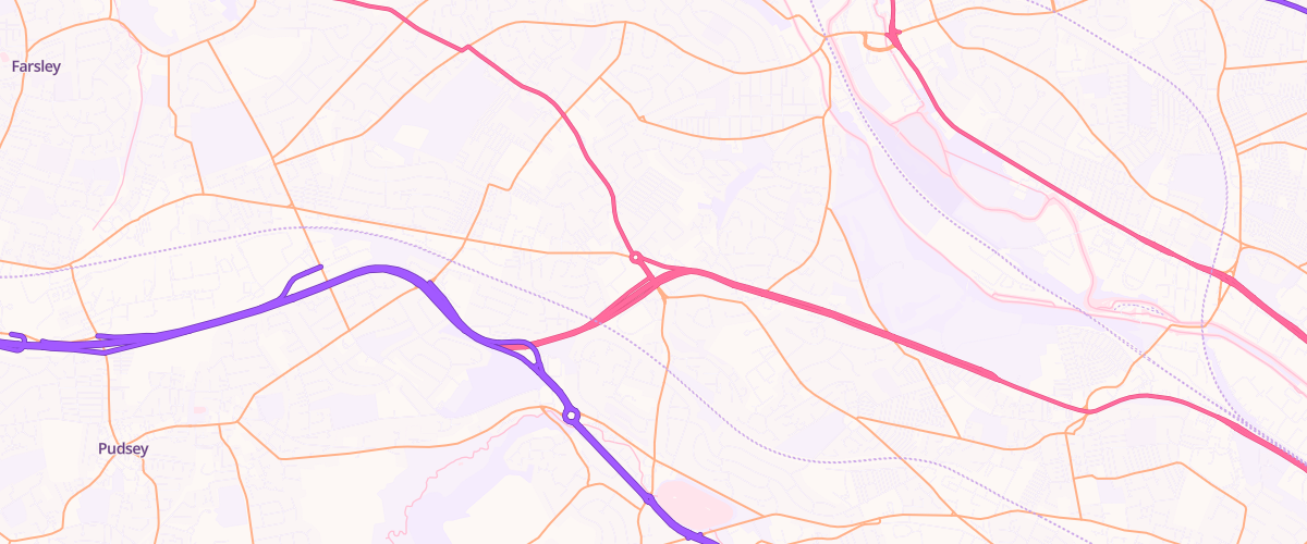Map showing the location of Rontec Stanningley Road
