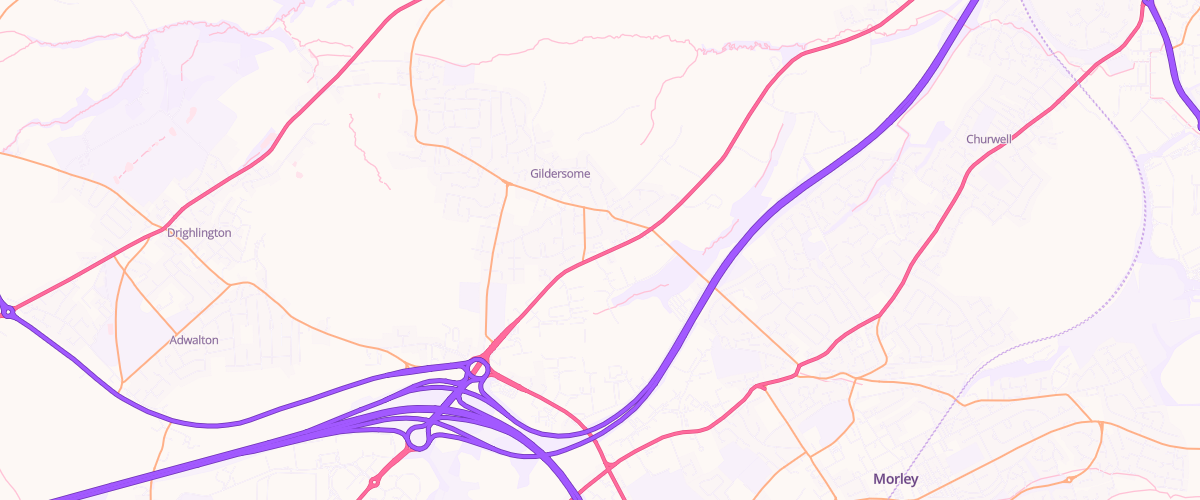 Map showing the location of Rontec Gildersome