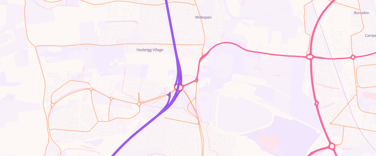 Map showing the location of Asda Gosforth Express Petrol