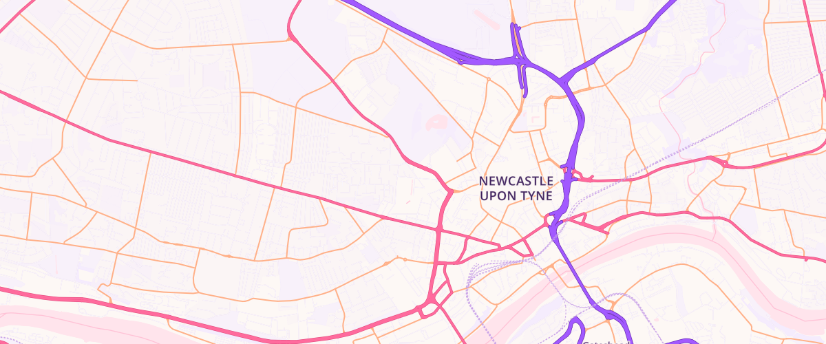 Map showing the location of Asda St James Park