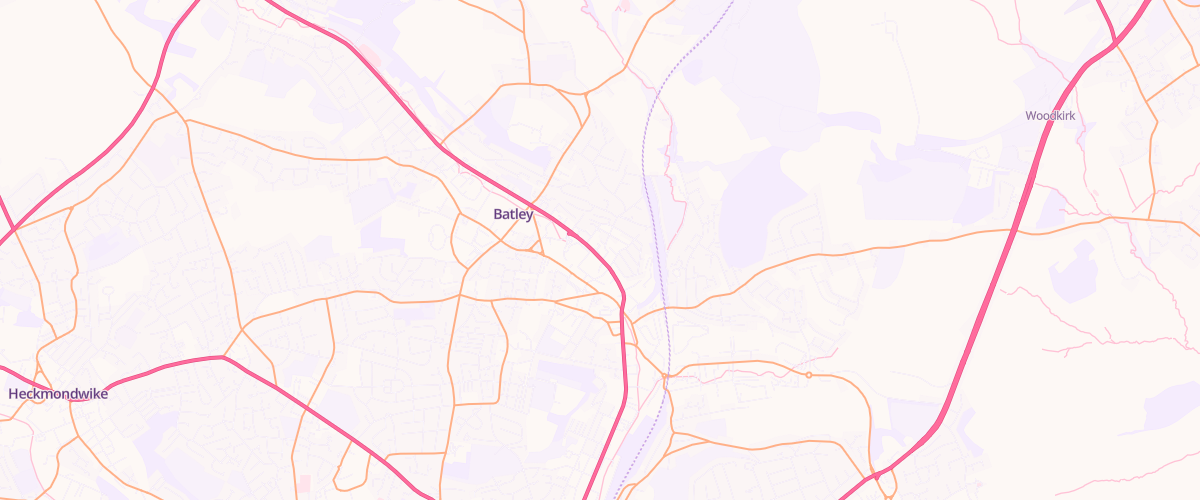 Map showing the location of Upper Batley Ss