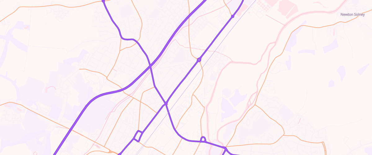 Map showing the location of Mfg Horninglow