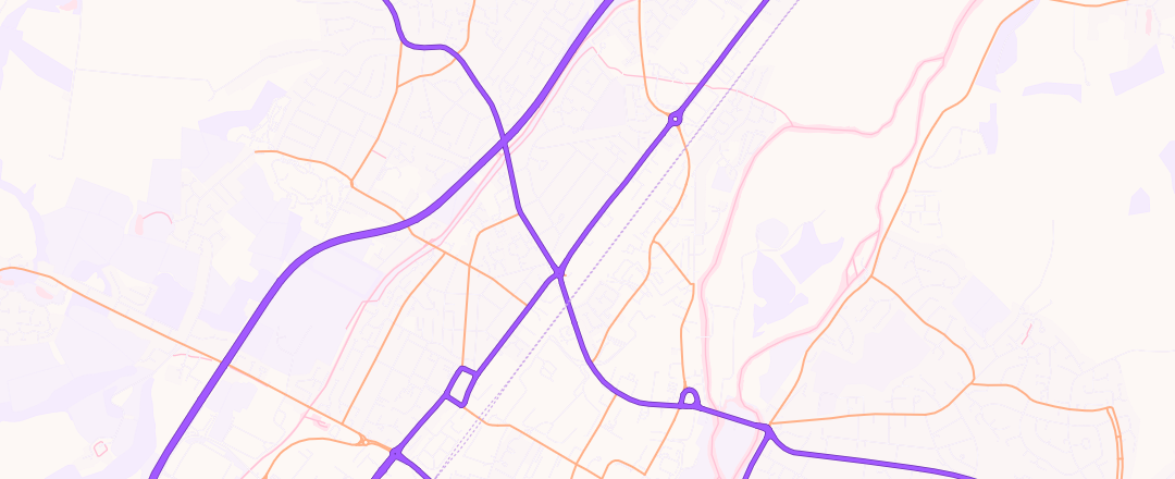 Map showing Kwik-Fit, Burton-On-Trent
