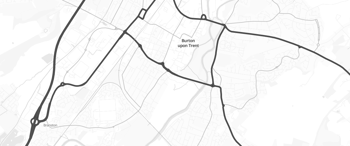 Map showing the location of Asda St Peters Express
