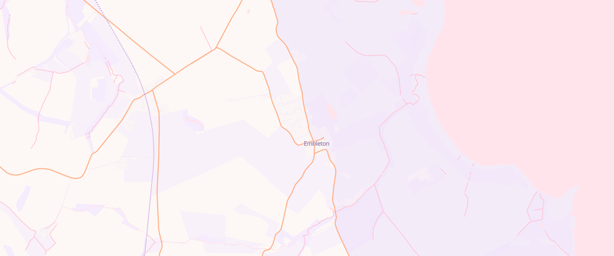 Map showing the location of Embleton Garage