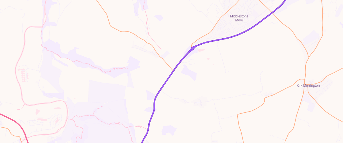 Map showing the location of Eg Binchester Pfs