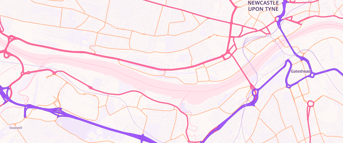 Map showing the location of Clumber Service Station