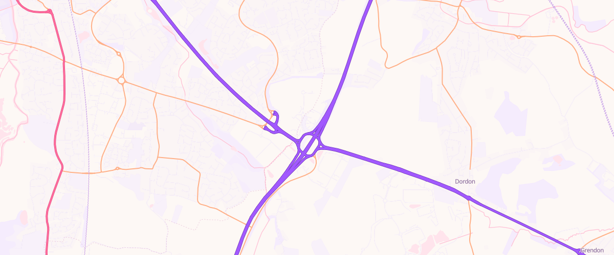 Map showing the location of Asda Tamworth Express Petrol