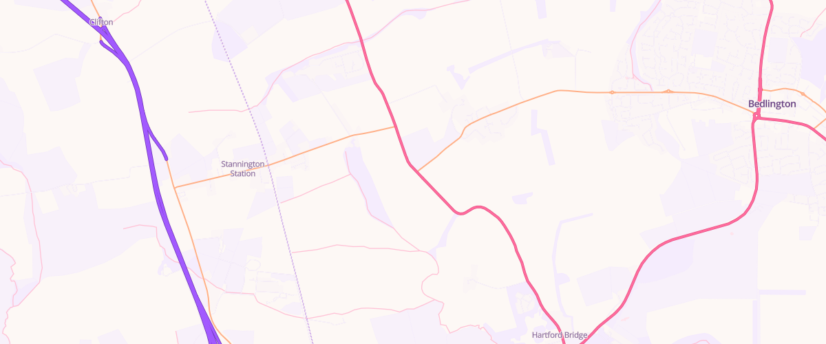 Map showing the location of Nedderton