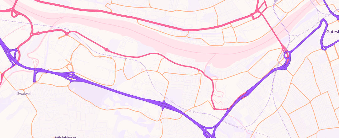 Map showing Armstrong & Brennan, Gateshead