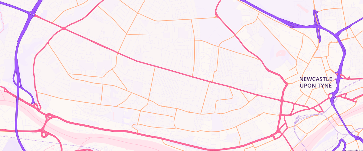 Map showing the location of West Road Services