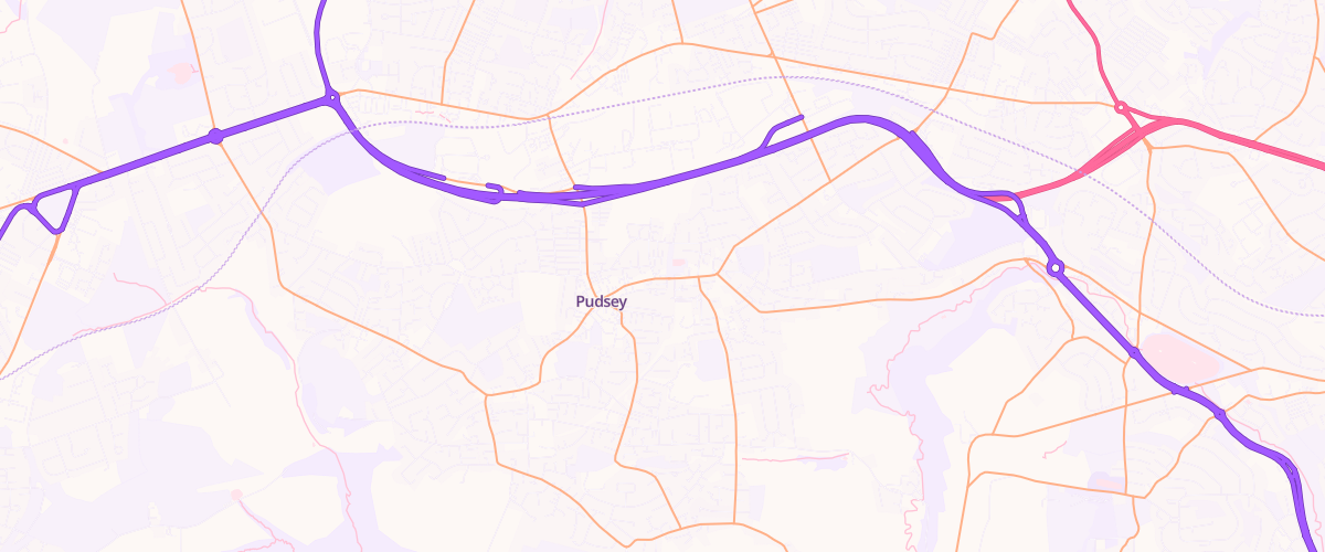 Map showing the location of Essar Wharrels Service Station