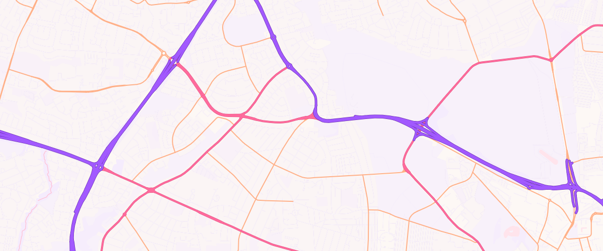 Map showing the location of Mfg Morrisons Newcastle Upon