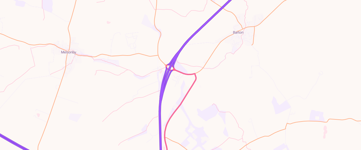 Map showing the location of Barton Park Service Area