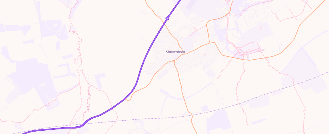 Map showing Swindon Technical Services, Swindon
