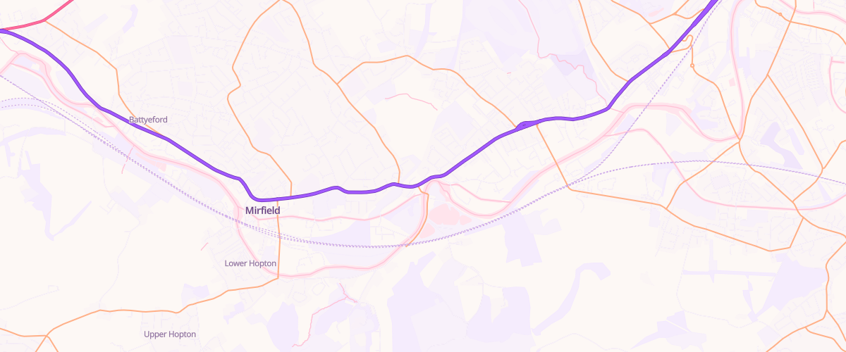 Map showing the location of The Swan Service Station