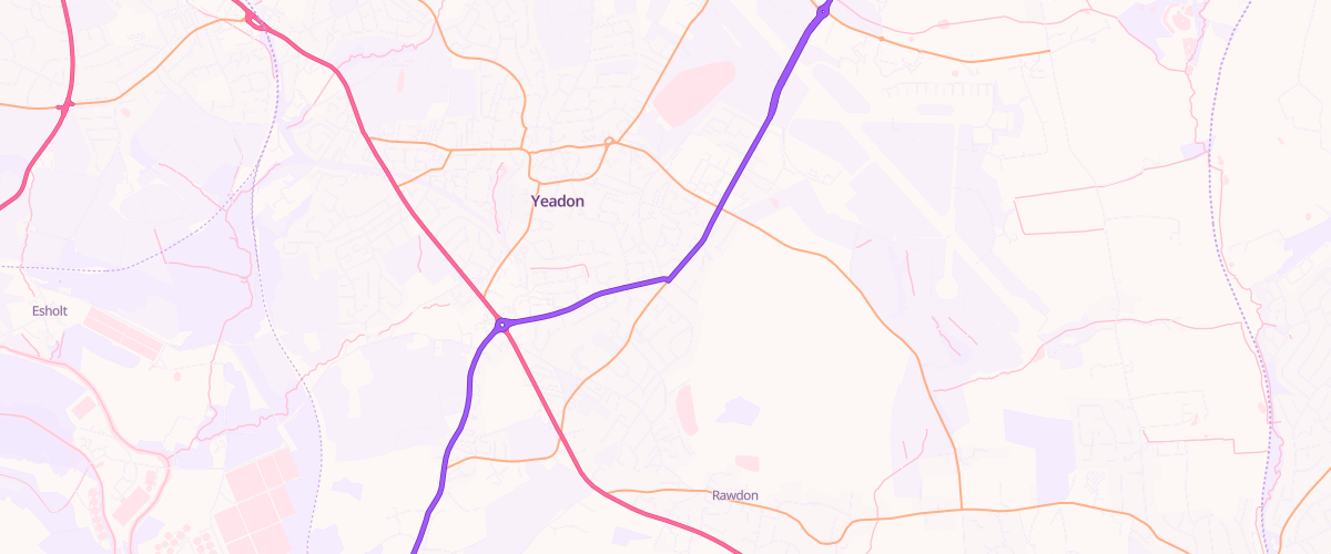 Map showing the location of Gulf Petrol Station