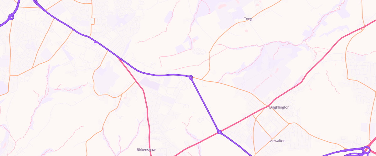 Map showing the location of Mfg Cross Lane