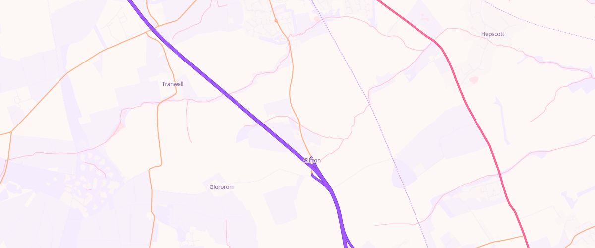 Map showing the location of Clifton Service Station