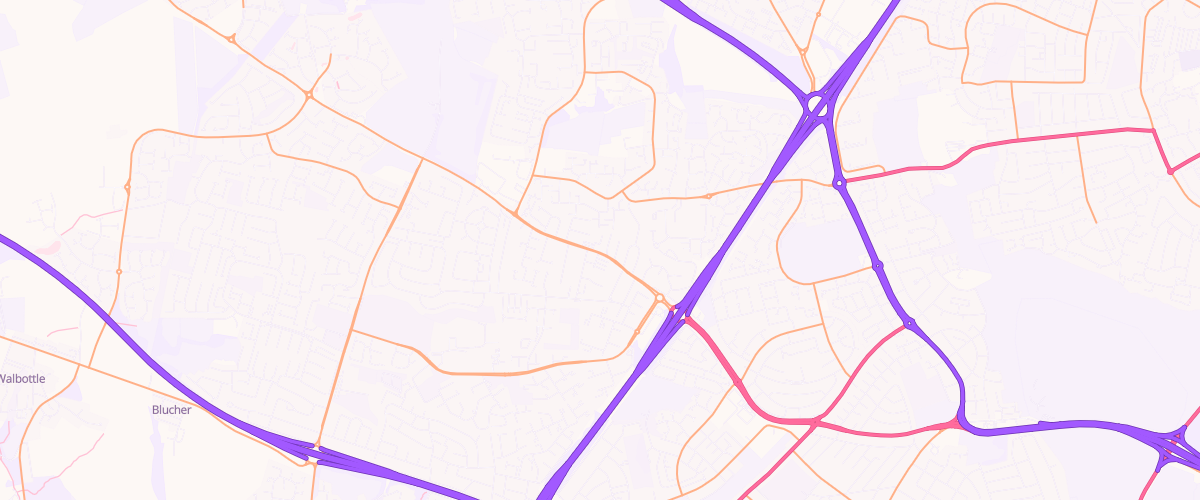 Map showing the location of Mfg Westerhope