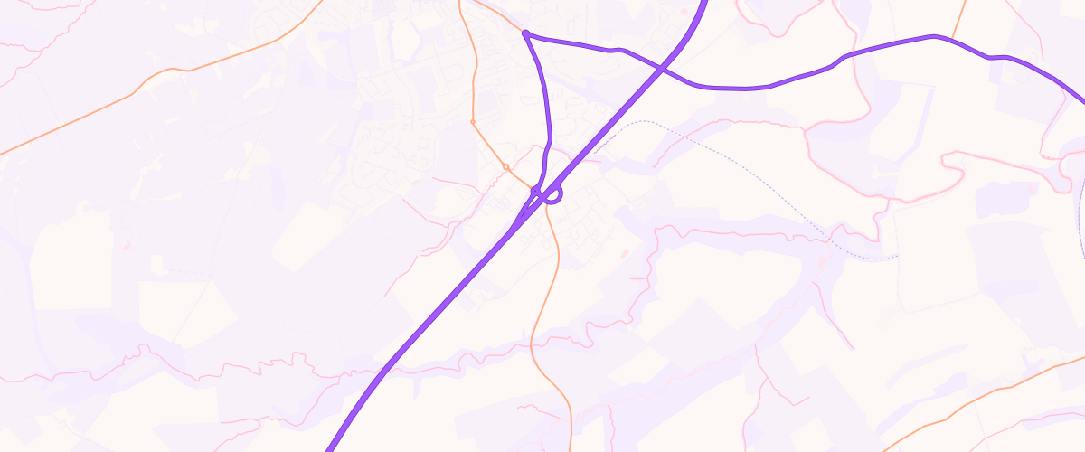 Map showing the location of Rontec Alnwick